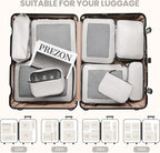 Mesh Packing Cubes for Travel, Durable Luggage Organizer with Sturdy Material and Double Zippers, Comprehensive Set for Trave
