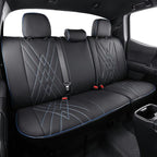 EKR Custom Fit Tacoma Rear Car Seat Covers for Select Toyota Tacoma 2016 2017 2018 2019 2020 2021 2022 2023 Double Cab/Crew C