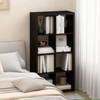 Furinno CUBICLE Book Shelf, 8-Cube Bookshelf, Extra Thick Frame Horizontally & Vertically Reversible Bookcase with Open Back,