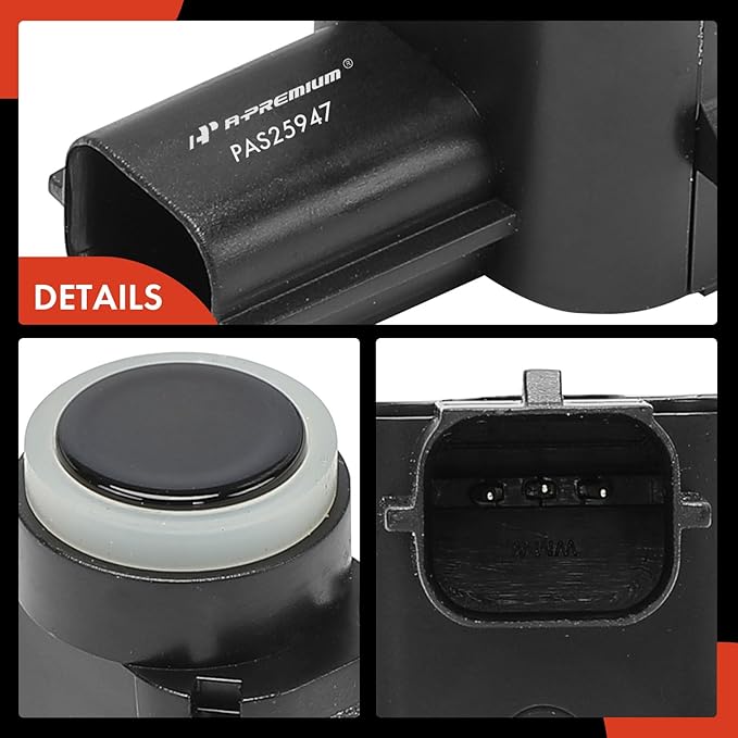 A-Premium 4-PC Reverse Backup Parking Assist Sensor Compatible with Select Buick, Cadillac & Chevrolet Models - Malibu 2013-2