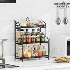 EKNITEY Bathroom Counter Organizer - 3 Tier Spice Rack Organizer Skincare Countertop Organizers for Bathroom Kitchen Bedroom 
