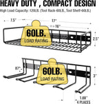 UNITEDPOWER Wall Mounted Power Tool Organizer Holder, Heavy Duty Utility Storage Rack for Battery Powered Hand Tools, Cordles