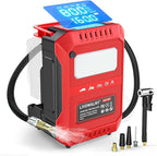 5X Faster Tire Inflator Portable Air Compressor, 160PSI Cordless Air Pump Compatible with Milwaukee 18V Battery with Digital Pressure Gauge, LED Light, Deflator & Auto Shut-Off for Car, Bicycle, Truck