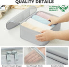 BAGAIL 9 Set Packing Cubes with Packing List Luggage Packing Organizers for Travel Accessories (Light Grey)