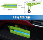 TOOENJOY Universal Fit Car Door Step, Foldable Roof Rack Door Step Up on Door Latch, Both Feet Stand Pedal Ladder, Easy Access to Rooftop for Most Car, SUV, Truck, Max Load 400 lbs(Green