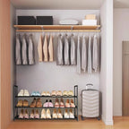 Shoe Rack - Metal Shoe Rack Organizer - Stackable Shoe Storage Shelf for Entryway, Closet, Bathroom 30cm(D) x 92cm(W) x 55cm(
