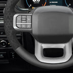 MEWANT Hand Stitch Steering Wheel Cover for Ford F150 Lightning F350 F450 Expedition 2022-2024 Ford F150 Truck Accessory