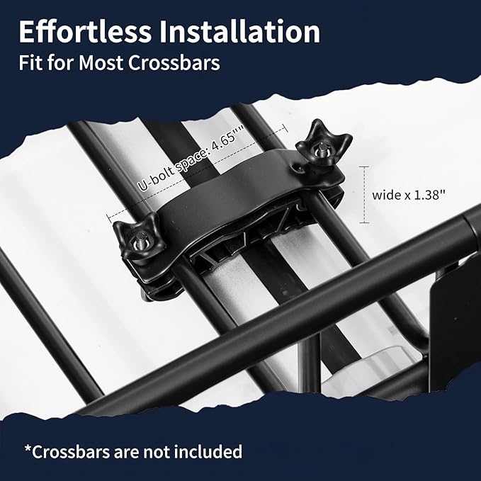 Forluck 64 x 39 x 5 Inch Universal 250 LBS Heavy Duty Roof Rack Cargo Carrier with Waterproof Bag, Extension Rooftop Cargo Carrier, Car Top Luggage Holder for SUV, Truck or RV Steel Construction