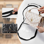 5 Pack Clear Dust Bags For Handbags,5-Sizes Purse Storage Organizers,Purse Protector Storage Bag with Luxury Bags,Soft Stand-