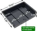 JKCOVER Center Console Organizer Compatible with Chevy Silverado/GMC Sierra 2014 2015 2016 2017 2018 1500/2500/3500HD Accessories Console Compartment Storage Tray -Full Console w/Bucket Seats ONLY