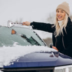 ZONETECH Heated Car Window Ice/Snow Scraper Extendable Auto Windshield Heated Scraper with LED Light,12V Electric Heating, Car Ice & Snow Removal Tool Christmas Gift Stocking Stuffer