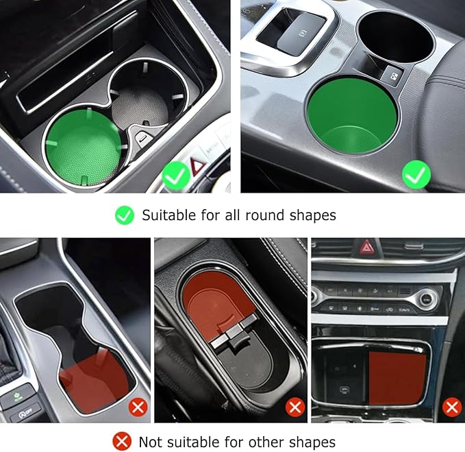 Car Cup Holder Expander, Cup Holder Insert Adapter with Expandable Arm and Adjustable Base,Fits Car, Truck, RV, SUV 12-64 oz 