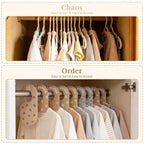 16Pcs Baby Closet Dividers Double-Sided Baby Closet Organizer, Nursery Closets Dividers for Sorting 8 Sizes, Nursery Decor Ha