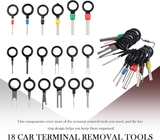 Electrical Disconnect Pliers for Cars with Terminal Removal Tool Kit,Sturdy Electrical Connector Pliers with Double Head/60° 
