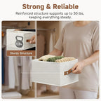 StorageWorks Closet Organizer Storage Baskets, Storage Bins for Shelves, Fabric Organization and Storage, Foldable Closet Org