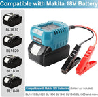 Portable Car Jump Starter Compatible with Makita 18V- 11AWG Heavy Duty Jump Starter Cable (1.2FT) for Car Battery Emergency Jump Start, Using Tool Batteries (Battery Sold Separately)