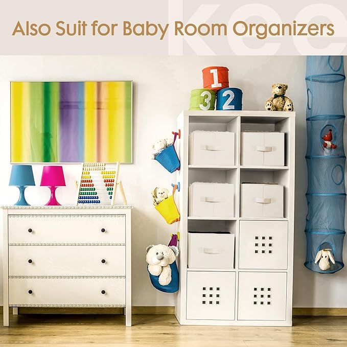 Criusia 6 Pack Large Clothes Organizer, Wardrobe Closet Organizer and Storage with Handles, Foldable Fabric Closet Organizers