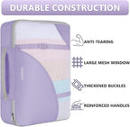 8 Set Packing Cubes for Travel, Gifts for Women Mom,Anti-Tearing Suitcase Organizer for Luggage with Shoe & Hanging Toiletry 