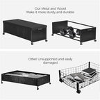 Under Bed Drawers on Wheels, XXXXL Size, UnderBed Storage with Wheels, Wooden Under Bed Storage, Underbelly Storage, Heavy Du