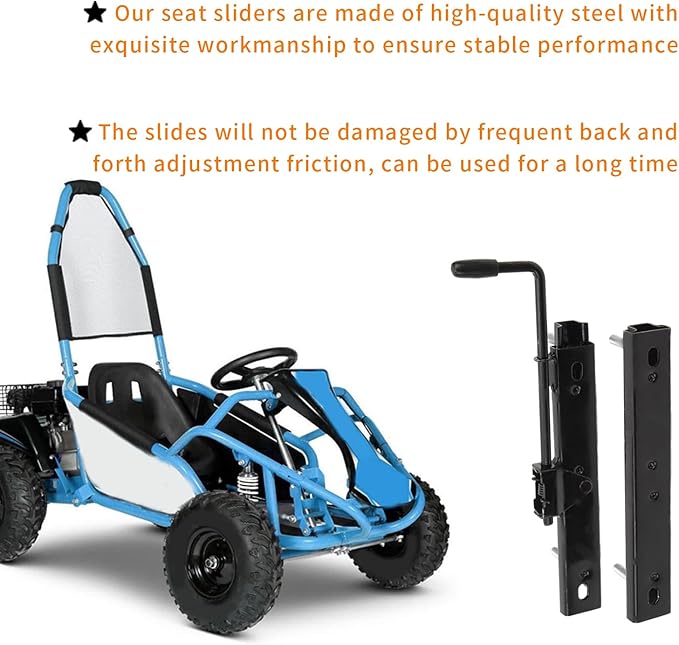 Adjustable Seat Slider, Seat Slider Track, Universal Seat Base Sliders, For Go Kart Four Wheel Off Road UTV, Seat Modification for RVs, Boats and Trucks