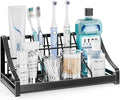 Toothbrush Holder Instant-Dry Organizer - Bathroom Countertop Organizer Kids Electric Toothbrush Toothpaste Holders - 7 Slots