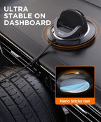 Beeasy Dashboard Cell Phone Holder for Your Car, Car Phone Holder with 360°Rotatable Silicone Non-Slip, Universal Car Phone M