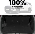 LASFIT Cargo Trunk Mat & Backrest Mats for Hyundai Palisade 2025 2024 2023 2022 2021 2020 All Weather TPE Custom Fit Car Trunk Mats Cargo Liner & Seatback Mats Accessoires, Black