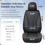 Coverado Seat Covers, Car Seat Covers Front Seats, Black Car Seat Cover, Waterproof Automotive Seat Covers, Seat Cushion, Fro