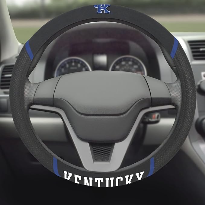 FANMATS NCAA Unisex-Adult Embroidered Steering Wheel Cover