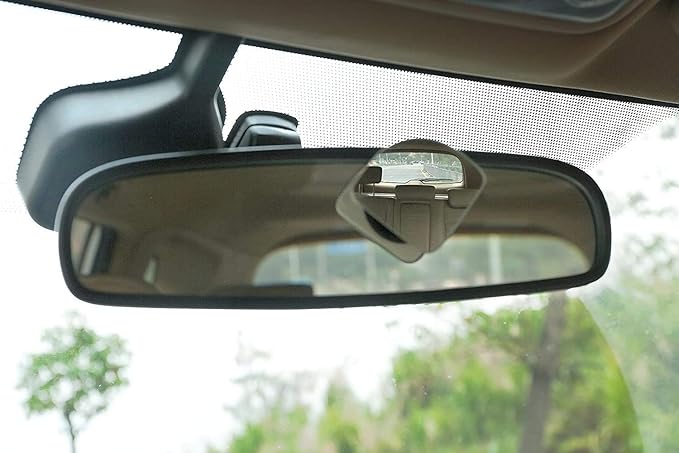 Verivue 2.5-Inch Fan-Shaped Blind Spot Mirrors for Cars, Universal Fit, HD Convex Wide Angle, Stick-On Frameless Side Mirror 