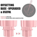 Upgraded Car Cup Holder Expander Adapter with Offset Adjustable Base, Compatible with Yeti 14/24/36/46oz Ramblers, Hydro Flas