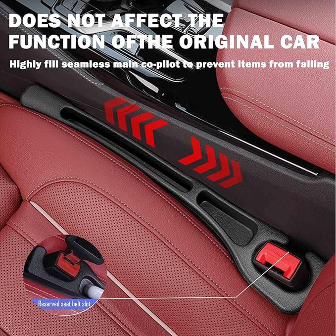 No Drop Seat Guard, Car Seat Gap Filler, Universal Drop Seat Guards for Cars, Car Gap Filler Organizer for Keys and Phone Holder,Multi-Purpose No Drop Seat Guard Avoid Items Droping