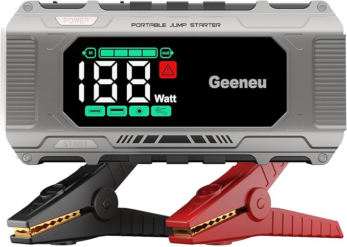 Car Battery Charger Jump Starter, 8000A Portable Jumper Starter with PD 65W Quick Charger, Jump Box 12V Battery Booster