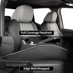 EKR Custom Fit Tacoma Front Car Seat Covers for Select Toyota Tacoma (Petrol & Hybrid) 2024 2025 2026 Double cab SR,SR5,TRD S