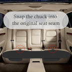 Car Back Seat Cover,Non-Slip & Breathable Bench Seat Cover with Side Pockets for Car Storage & Protecting Interiors,Universal