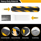 Garage Smith Parking Aid - Lightweight EVA Parking Guide with Reflective Strips, No-Drill Peel & Stick for Compact Cars (2-Pack, Includes Adhesive & Screws)
