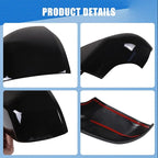 2PCS Side Door Mirror Cover for Toyota Tundra 2022-2025/ Sequoia 2023-2025, Car Exterior Rear View Mirror Housing Protector Cover Cap Self-adhesive Accessories ABS (with turn signal lights)
