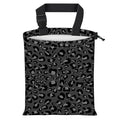 Car Trash Bag Large Hanging Can for Back of Seat, Cute Waterproof Car Garbage Bag for Vehicle, Travelling, Outdoor Cute Black Leopard Skin