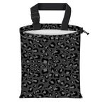Car Trash Bag Large Hanging Can for Back of Seat, Cute Waterproof Car Garbage Bag for Vehicle, Travelling, Outdoor Cute Black Leopard Skin