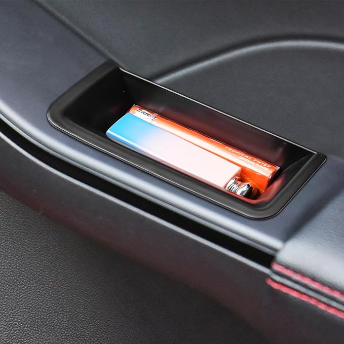 TACOBRO Front Row Door Handle Organizer for Ford Escape 2020-2024 2025 2026 Accessories, Escape Door Storage Pocket Insert Tr