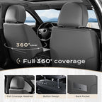 Coverado Car Seat Covers, Front Covers for Cars, Car Seat Cover Front Seats, Automotive Seat Cover, Waterproof, Leather Car S