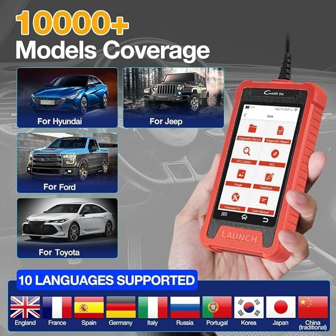 Launch Creader 200 OBD2 Scanner 2025 Engine/ABS/SRS/Transmission Car Diagnostic Scan Tool, 4 System Code Reader, Auto Vin,