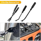 GOOACC 200Pcs Trim Removal Tool, Auto Push Pin Bumper Retainer Clip Set Fastener Terminal Remover Tool Adhesive Cable Clips R