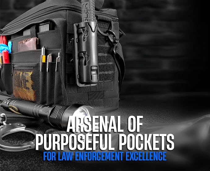 Tidify Patrol Bag Used By Law Enforcement Police Gear and Military Grade - Water Resistant Police Officer Duty Bag - Heavy Duty