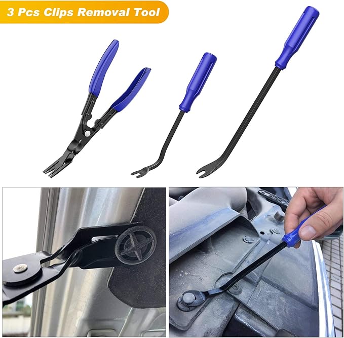 GOOACC - GRC-49 19Pcs Trim Removal Tool Set & Clip Plier Upholstery Remover Nylon Car Panel Removal Set with Portable Storage