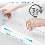 Vtopmart 8 Pack 6" Tall Upgrade Drawer Dividers for Big and Deep Drawer, 12.8"-22.3" Adjustable Expandable Dresser Drawer Org