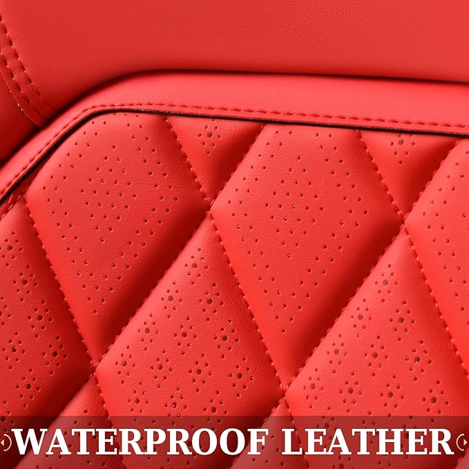 Coverado Leather Seat Covers, Car Seat Cover Front Seats, Waterproof Seat Covers, Luxury Faux Leather Car Seat Protectors, Re