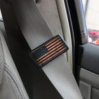 2PCS American Flag Car Seatbelt Adjuster car Universal Car Seat Belt Pads Cover for More Comfortable Driving, Seat Belt Shoulder Strap