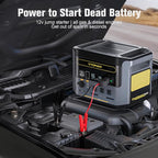 VTOMAN FlashSpeed 1000 Portable Power Station with Jumper Cables, 828Wh LiFePO4 Solar Generator & Car Jump Starter, 1H Fast Charging, 2000W Peak for Home Backup, Camping, Roadside Emergencies