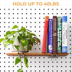 INCLY 4/6 Inch Pegboard Hooks, 36 Pack Heavy Duty Double Arm Peg Board Straight Hooks, Peg Board Tool Hangers Fit for 1/4" Pe